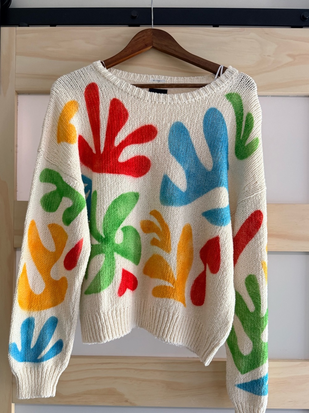 MOTHER The Jumper A Monstera Moment Sweater L NWT $425